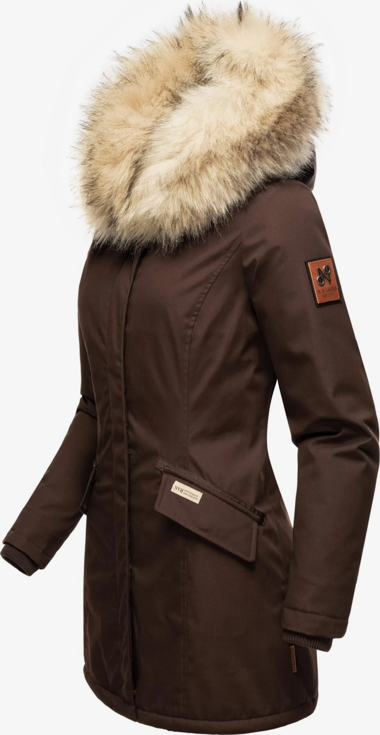 Navahoo Parkas Winterparka Cristal Dames Bruin 2 Navahoo Parkas Winterparka Cristal Dames Bruin - Afbeelding 2