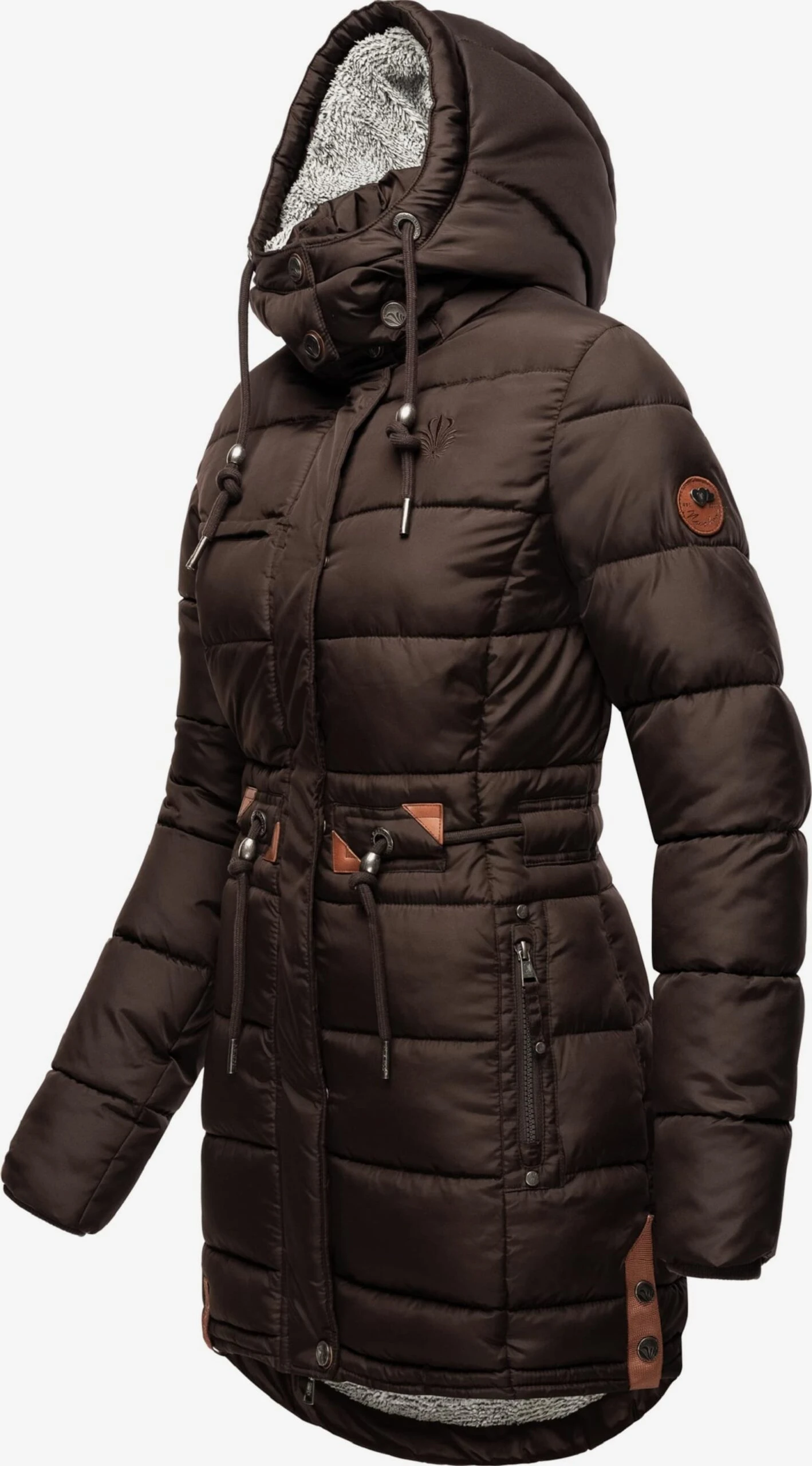 Navahoo Wintermantels Wintermantel Dalie Dames Chocoladebruin 2 Navahoo Wintermantels Wintermantel Dalie Dames Chocoladebruin - Afbeelding 2