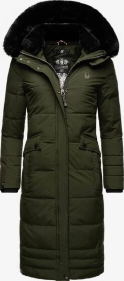 Navahoo Wintermantels Wintermantel Fahmiyaa Dames Olijfgroen