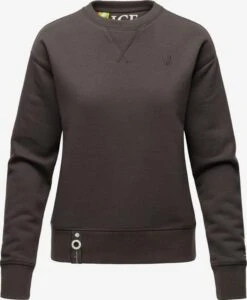 Navahoo Sweatshirts Sweatshirt Zuckerschnecke Dames Aardetinten