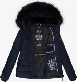 Navahoo Winterjassen Winterjas Wisteriaa Dames Navy -Navahoo 111d6390688bc7f18ade13d4a9aea456