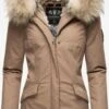 Navahoo Parkas Winterparka Cristal Dames Lichtbruin