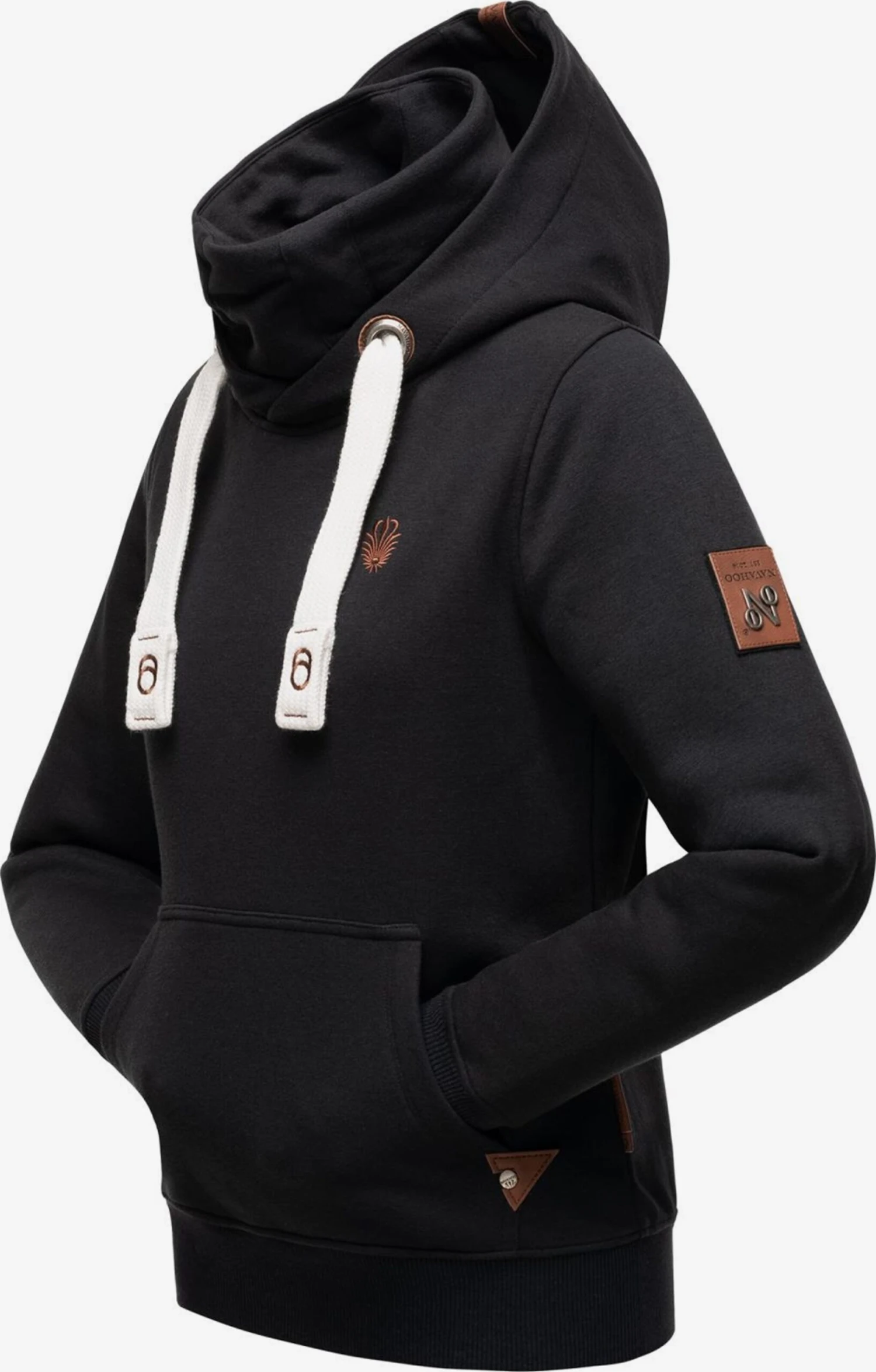 Navahoo Hoodies Sweatshirt Raniaa Dames Zwart 2 Navahoo Hoodies Sweatshirt Raniaa Dames Zwart - Afbeelding 2