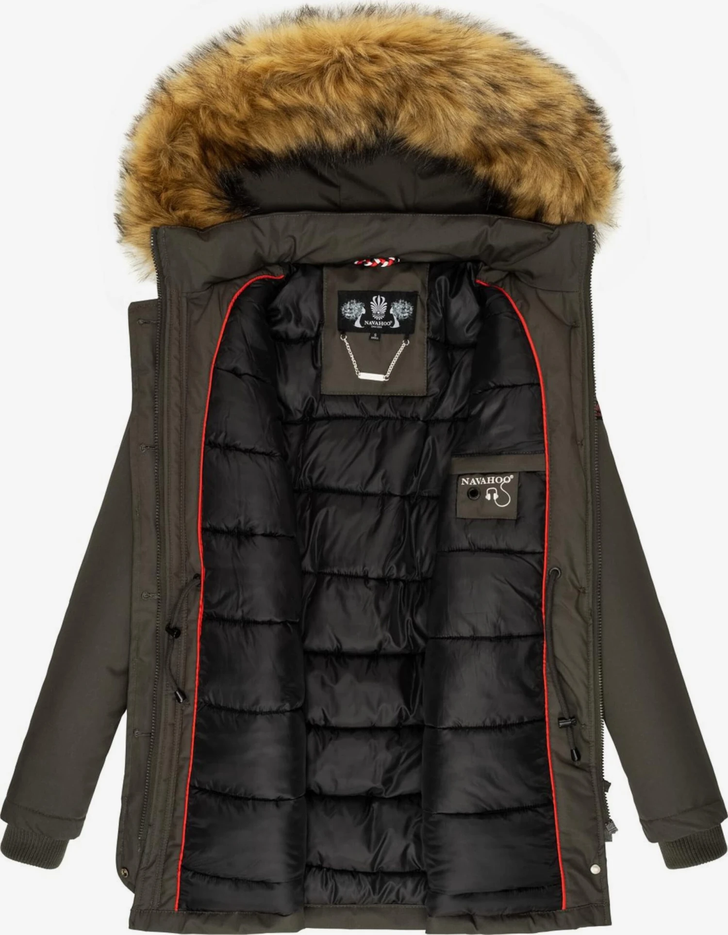 Navahoo Wintermantels Wintermantel Dames Donkergrijs 5 Navahoo Wintermantels Wintermantel Dames Donkergrijs - Afbeelding 5