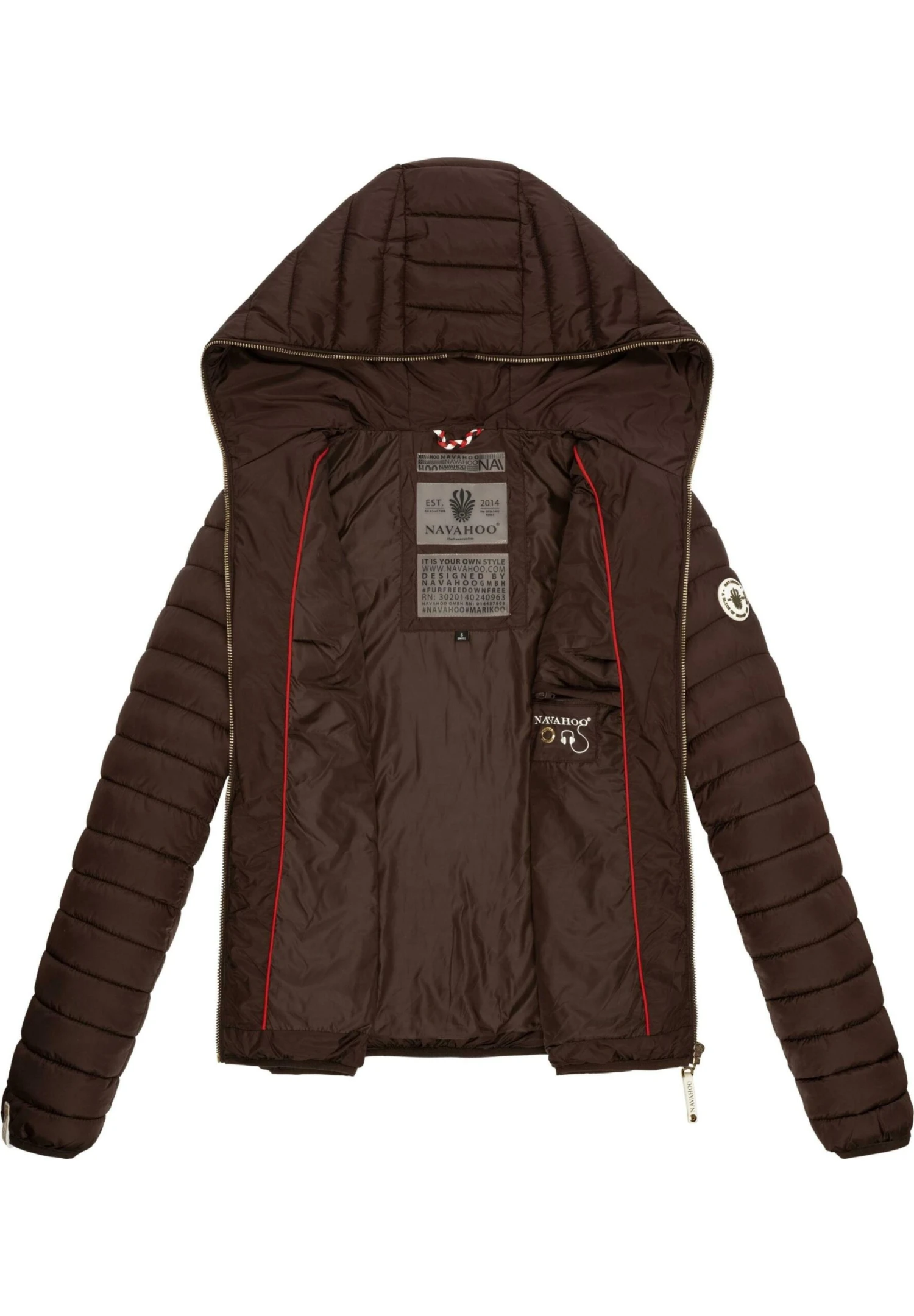Navahoo Ich Bin Hübsch - Jas - Dark Choco 4 Navahoo Ich Bin Hübsch - Jas - Dark Choco - Afbeelding 4