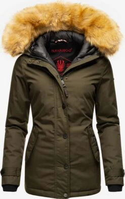 Navahoo Winterjassen Winterjas Laura Dames Kaki
