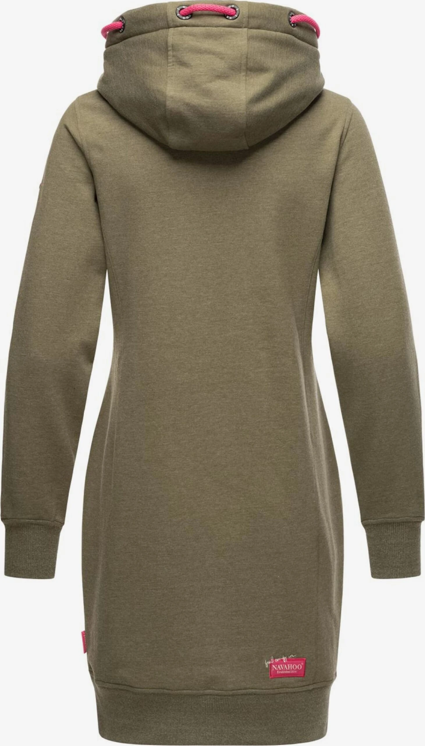 Navahoo Mini Jurken Jurk Dames Olijfgroen 3 Navahoo Mini Jurken Jurk Dames Olijfgroen - Afbeelding 3