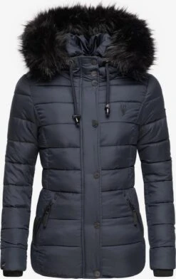 Navahoo Winterjassen Winterjas Zuckerbiene Dames Blauw