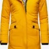 Navahoo Wintermantels Wintermantel Dames Geel