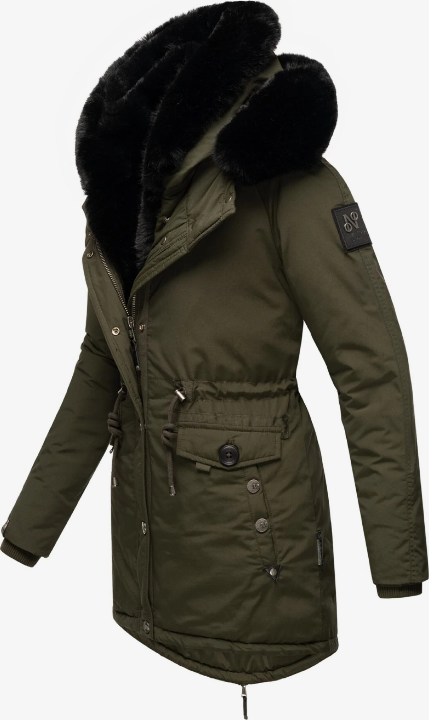 Navahoo Parkas Winterparka Sweety Deluxe Dames Kaki 2 Navahoo Parkas Winterparka Sweety Deluxe Dames Kaki - Afbeelding 2