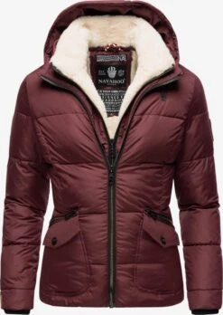 Navahoo Winterjassen Winterjas Megan Dames Donkerrood