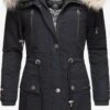 Navahoo Parkas Winterparka Honigfee Dames Nachtblauw