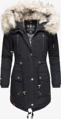 Navahoo Parkas Winterparka Honigfee Dames Nachtblauw