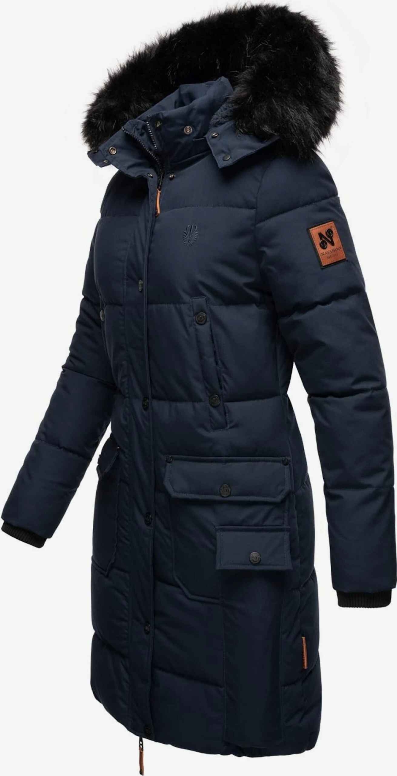 Navahoo Wintermantels Wintermantel Cosimaa Dames Navy 2 Navahoo Wintermantels Wintermantel Cosimaa Dames Navy - Afbeelding 2