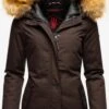 Navahoo Winterjassen Winterjas Laura Dames Chocoladebruin