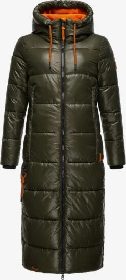 Navahoo Wintermantels Wintermantel Schmuseengel Dames Olijfgroen
