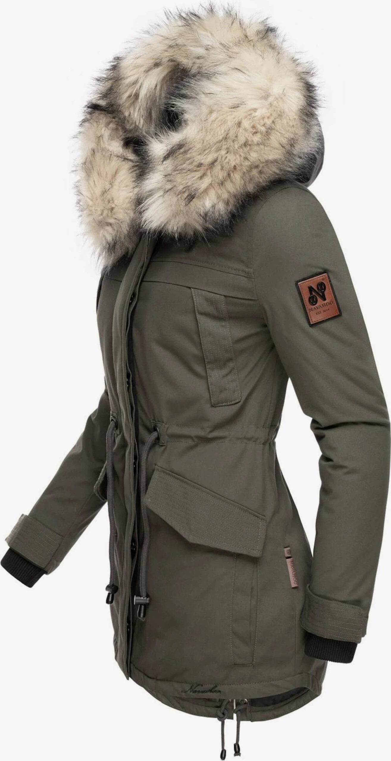 Navahoo Parkas Winterparka Dames Greige 2 Navahoo Parkas Winterparka Dames Greige - Afbeelding 2