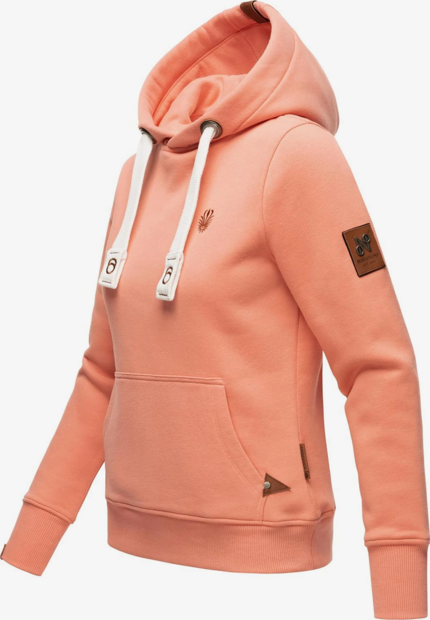 Navahoo Hoodies Sweatshirt Damlaa Dames Abrikoos 2 Navahoo Hoodies Sweatshirt Damlaa Dames Abrikoos - Afbeelding 2