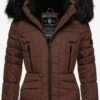 Navahoo Winterjassen Winterjas Adele Dames Chocoladebruin