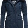 Navahoo Parkas Winterparka Dames Donkerblauw