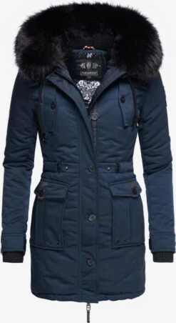 Navahoo Parkas Winterparka Dames Donkerblauw