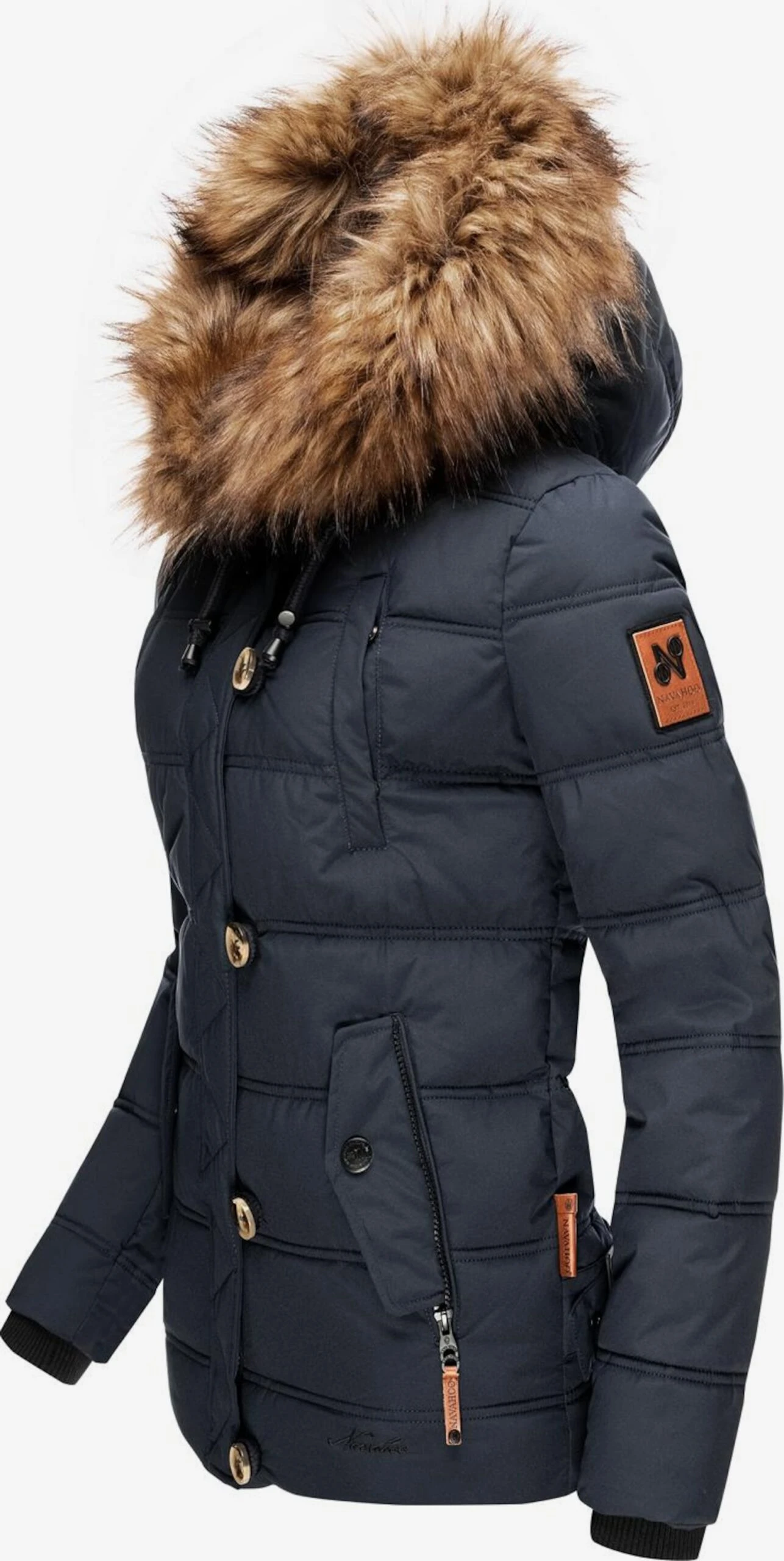 Navahoo Winterjassen Winterjas Zoja Dames Donkerblauw 2 Navahoo Winterjassen Winterjas Zoja Dames Donkerblauw - Afbeelding 2