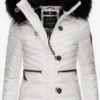 Navahoo Winterjassen Winterjas Wisteriaa Dames Wit