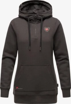 Navahoo Hoodies Sweatshirt Zauberelfe Dames Donkergrijs