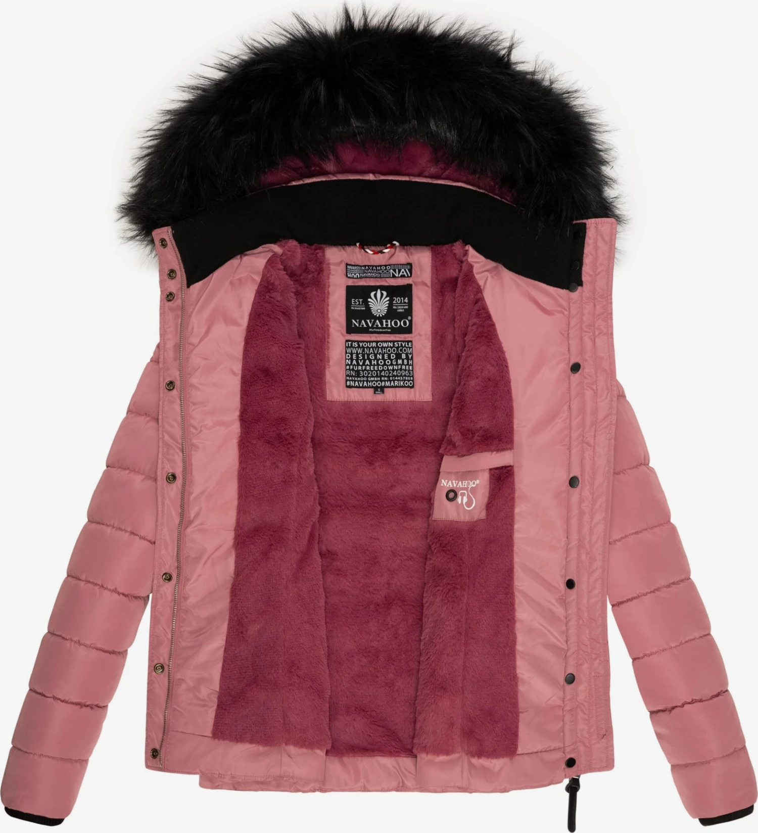 Navahoo Winterjassen Winterjas Miamor Dames Pink 5 Navahoo Winterjassen Winterjas Miamor Dames Pink - Afbeelding 5
