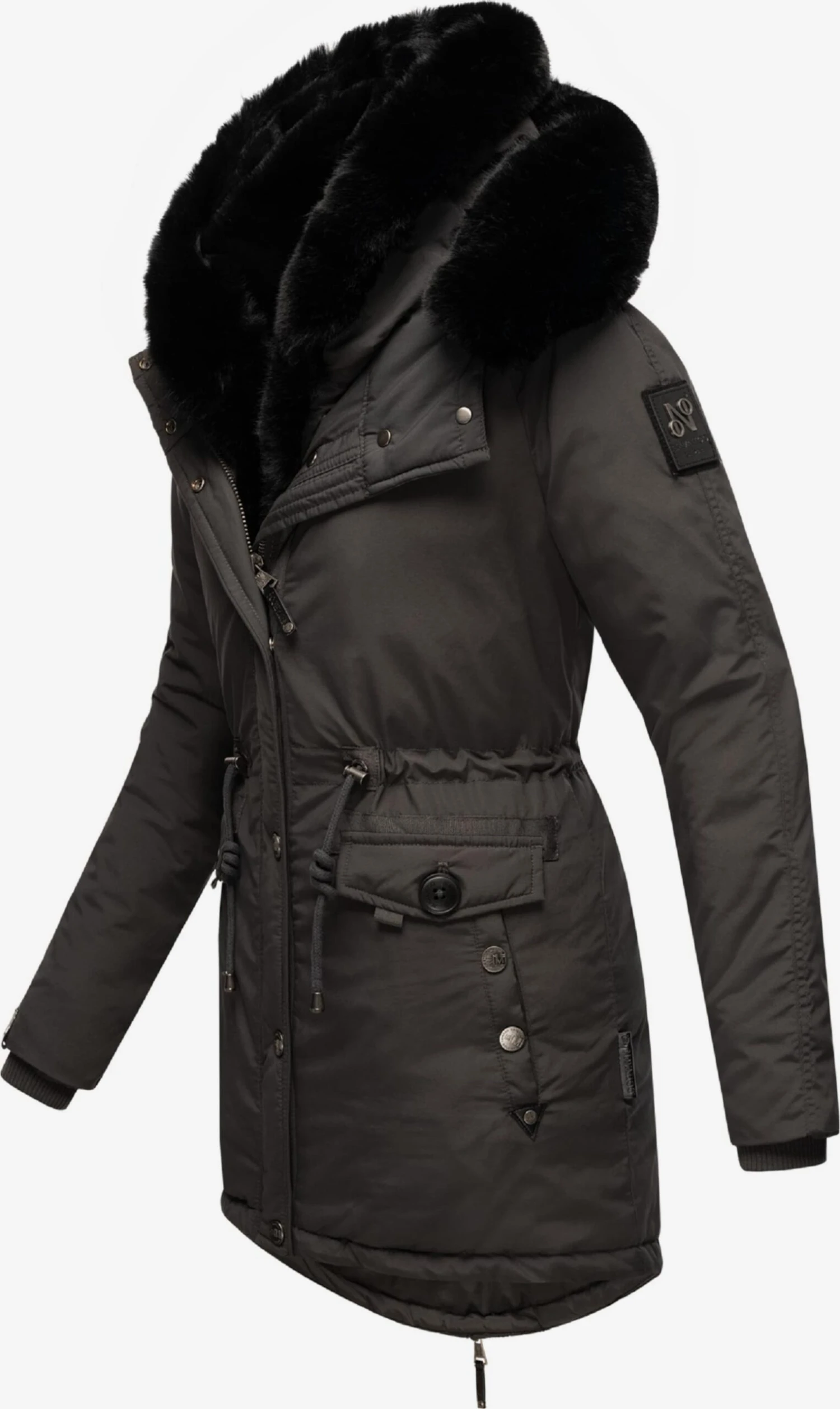Navahoo Parkas Winterparka Sweety Deluxe Dames Antraciet 3 Navahoo Parkas Winterparka Sweety Deluxe Dames Antraciet - Afbeelding 3