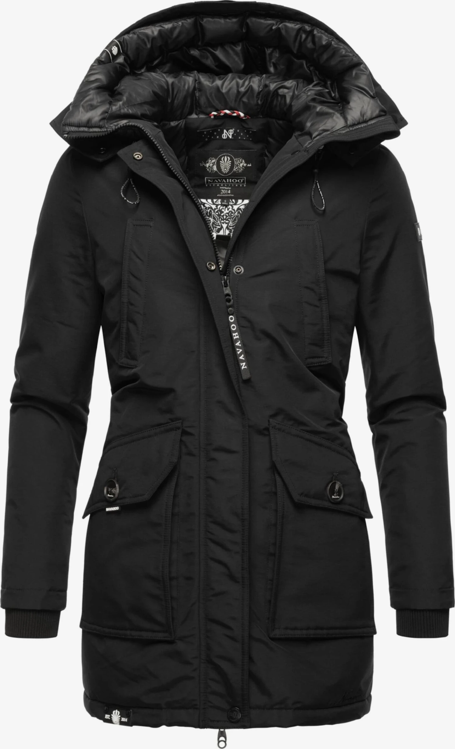 Navahoo Winterjassen Winterjas Dames Zwart 4 Navahoo Winterjassen Winterjas Dames Zwart - Afbeelding 4