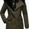 Navahoo Parkas Winterparka Sweety Deluxe Dames Kaki