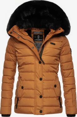 Navahoo Winterjassen Winterjas Milianaa Dames Donkergeel