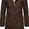 Navahoo Wintermantels Wintermantel Fahmiyaa Dames Donkerbruin