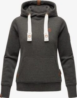 Navahoo Hoodies Sweatshirt Damlaa Dames Grijs Gemêleerd