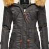 Navahoo Parkas Winterparka La Viva Dames Antraciet