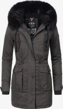 Navahoo Parkas Winterparka Luluna Dames Donkergrijs