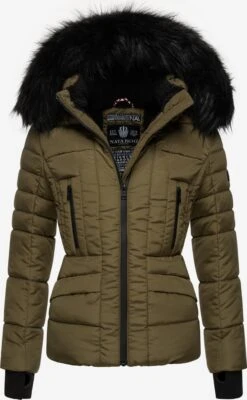 Navahoo Winterjassen Winterjas Adele Dames Olijfgroen