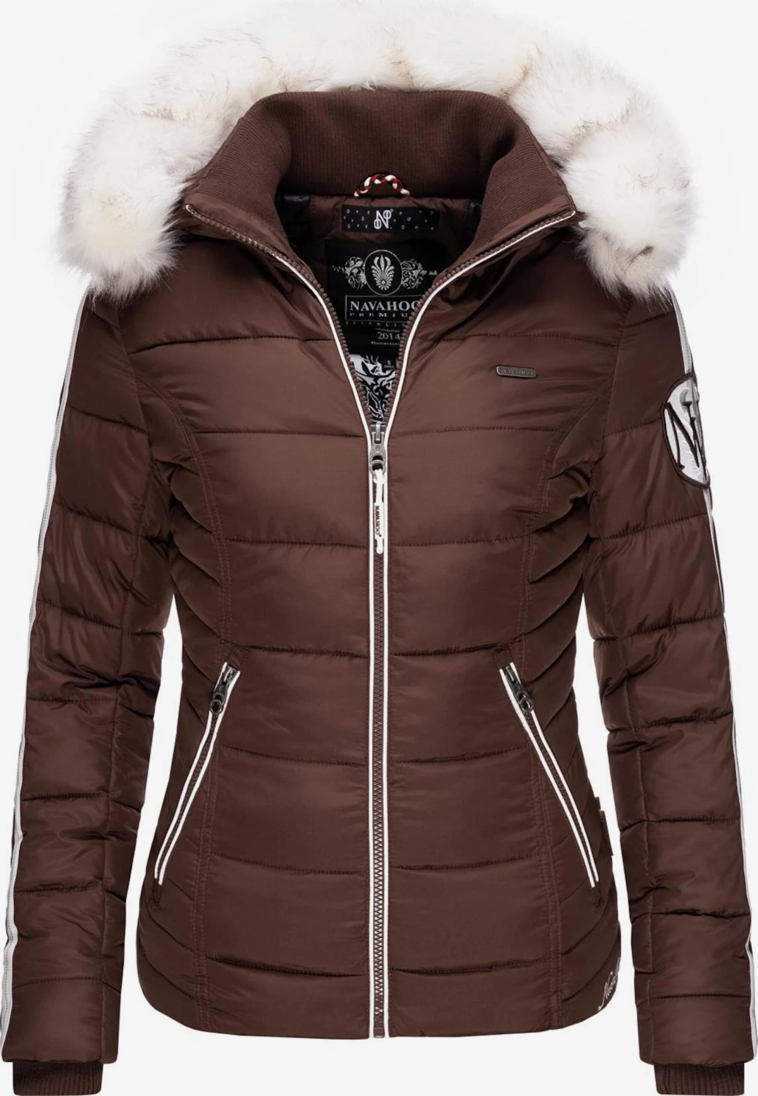 Navahoo Winterjassen Winterjas Khingaas Dames Kastanjebruin 1 Navahoo Winterjassen Winterjas Khingaas Dames Kastanjebruin