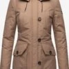 Navahoo Parkas Winterparka Freeze Stoorm Dames Lichtbruin