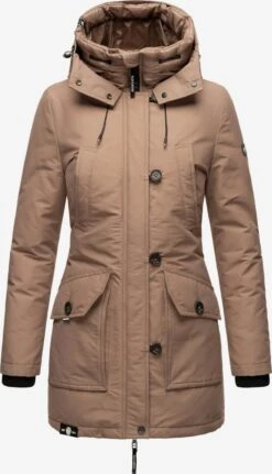 Navahoo Parkas Winterparka Freeze Stoorm Dames Lichtbruin