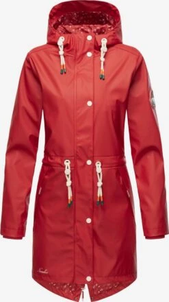 Navahoo Outdoor Jassen Functionele Jas Tropical Storm Dames Vuurrood
