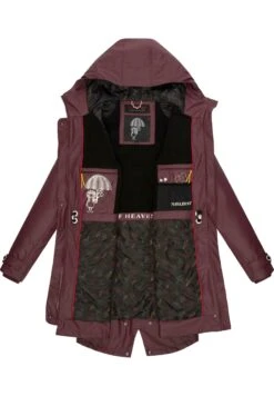 Navahoo Rainy Flower - Parka - Dark Red Melange -Navahoo 795bb651c4ac4bcc80e7ad444149aad6 scaled