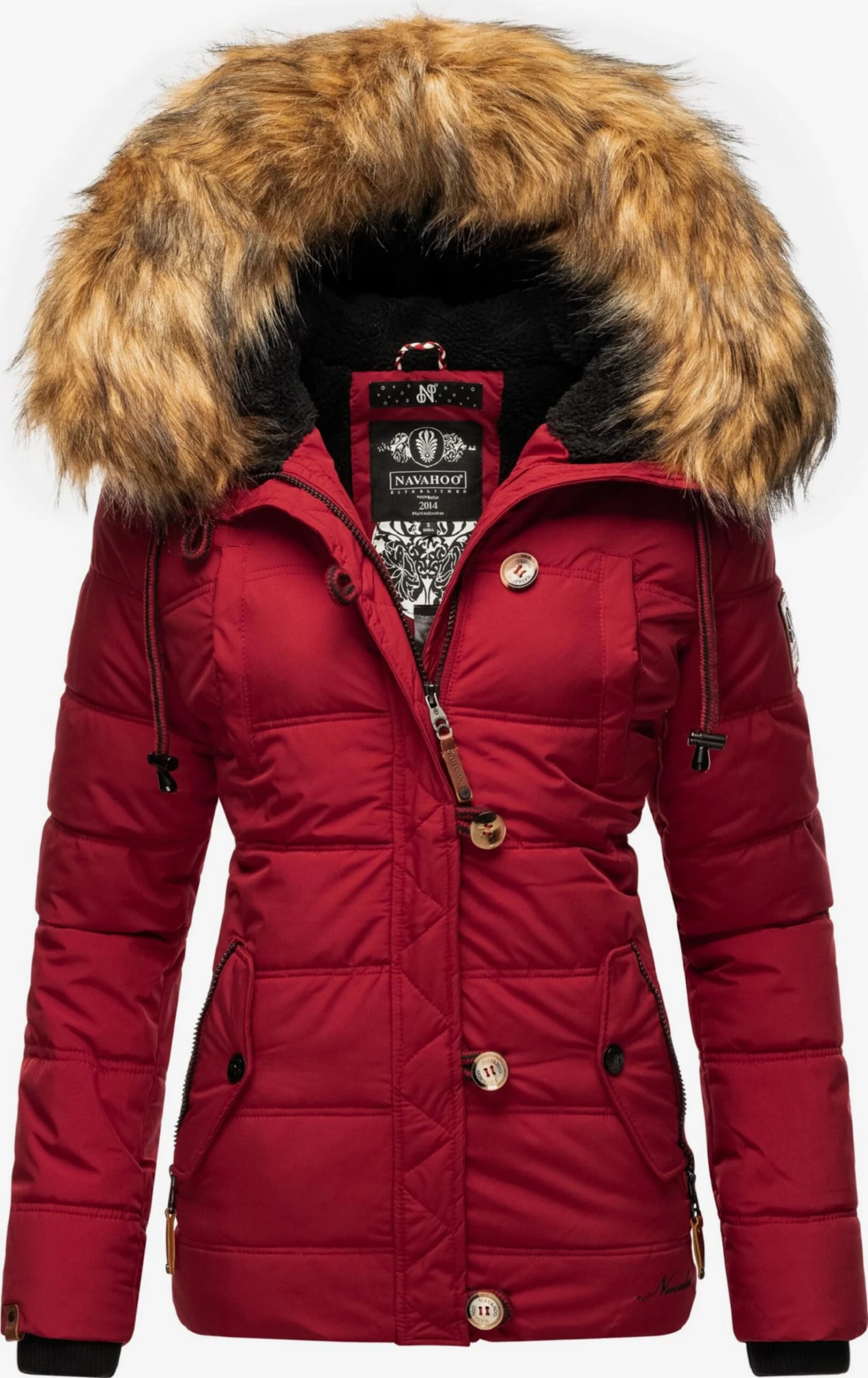 Navahoo Winterjassen Winterjas Zoja Dames Rood