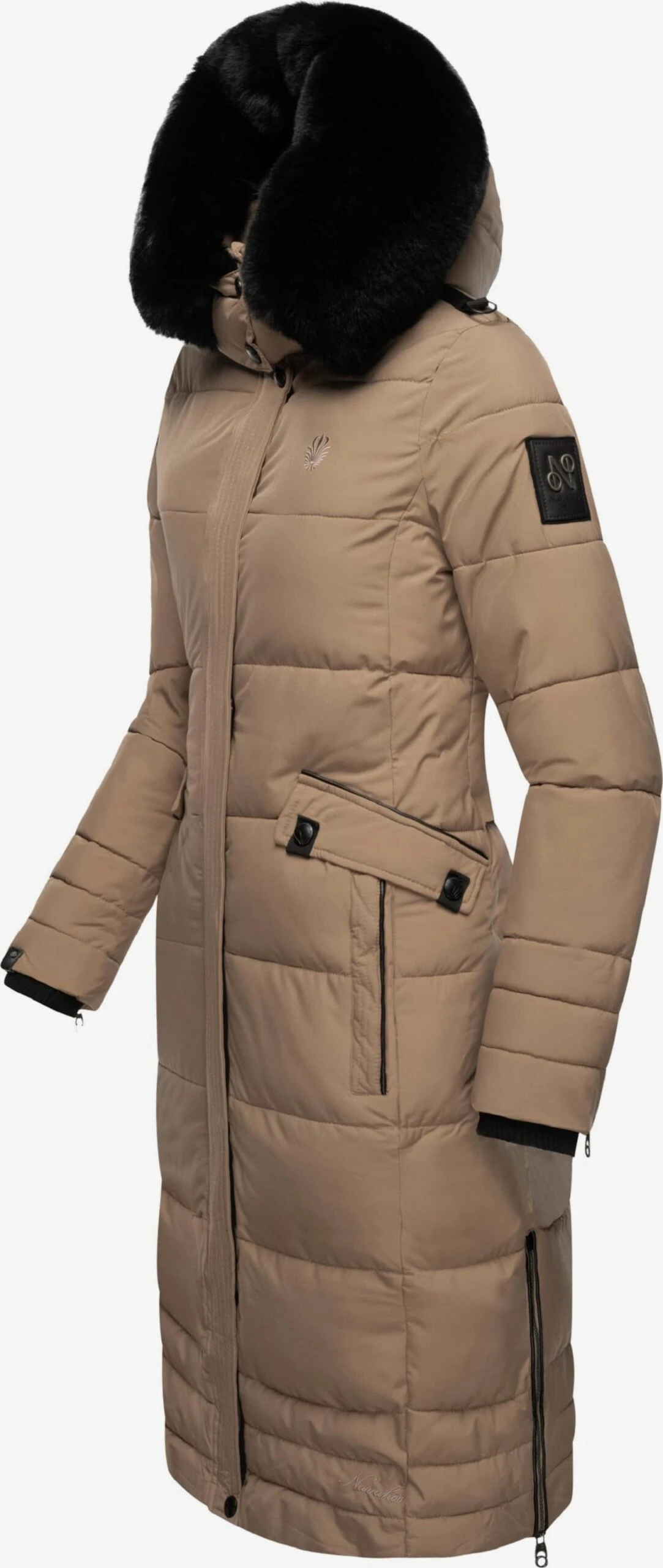 Navahoo Wintermantels Wintermantel Fahmiyaa Dames Lichtbruin 2 Navahoo Wintermantels Wintermantel Fahmiyaa Dames Lichtbruin - Afbeelding 2