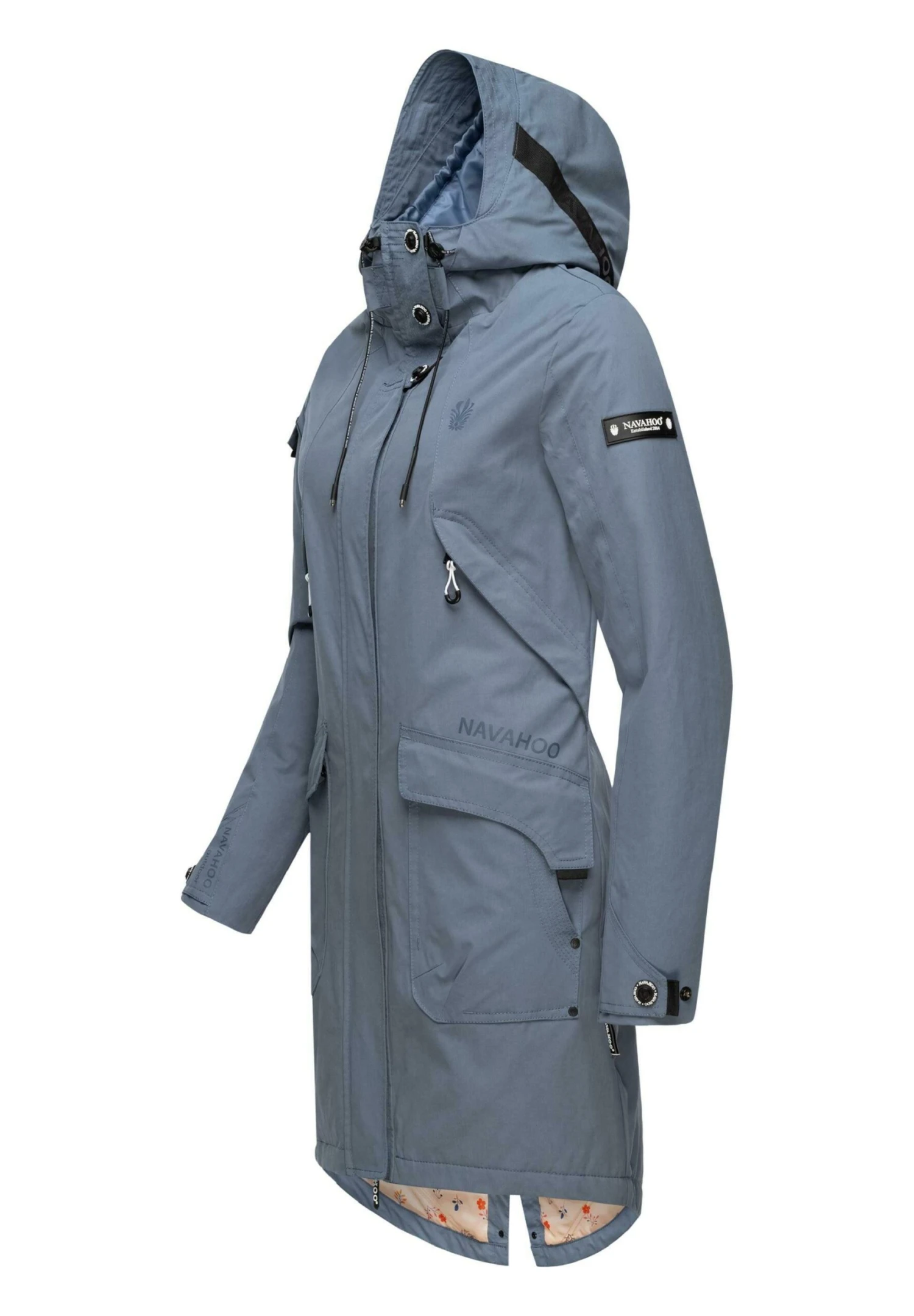 Navahoo Winterjas - Blue Melange 2 Navahoo Winterjas - Blue Melange - Afbeelding 2