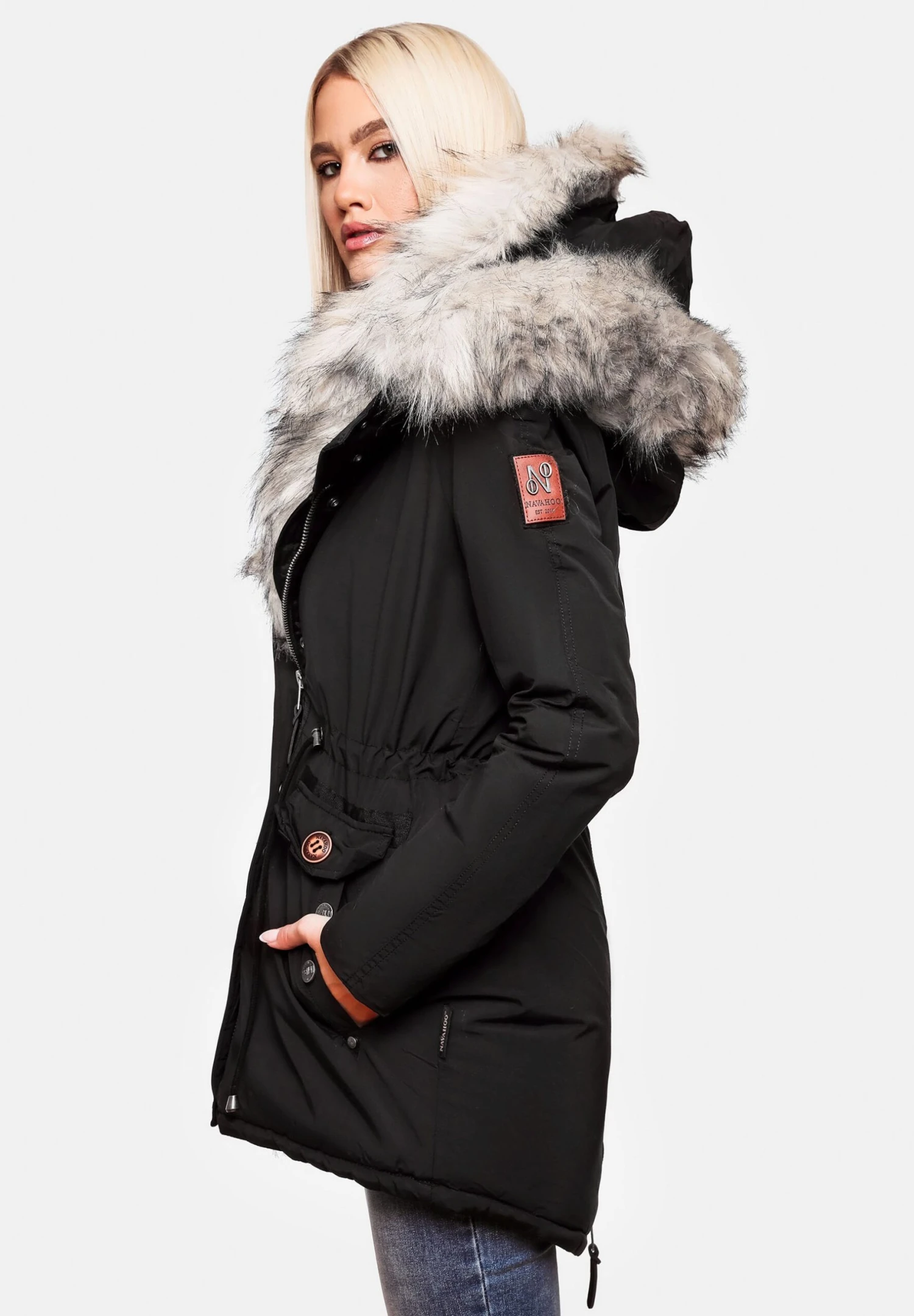 Navahoo Sweety - Winterjas - Black 3 Navahoo Sweety - Winterjas - Black - Afbeelding 3