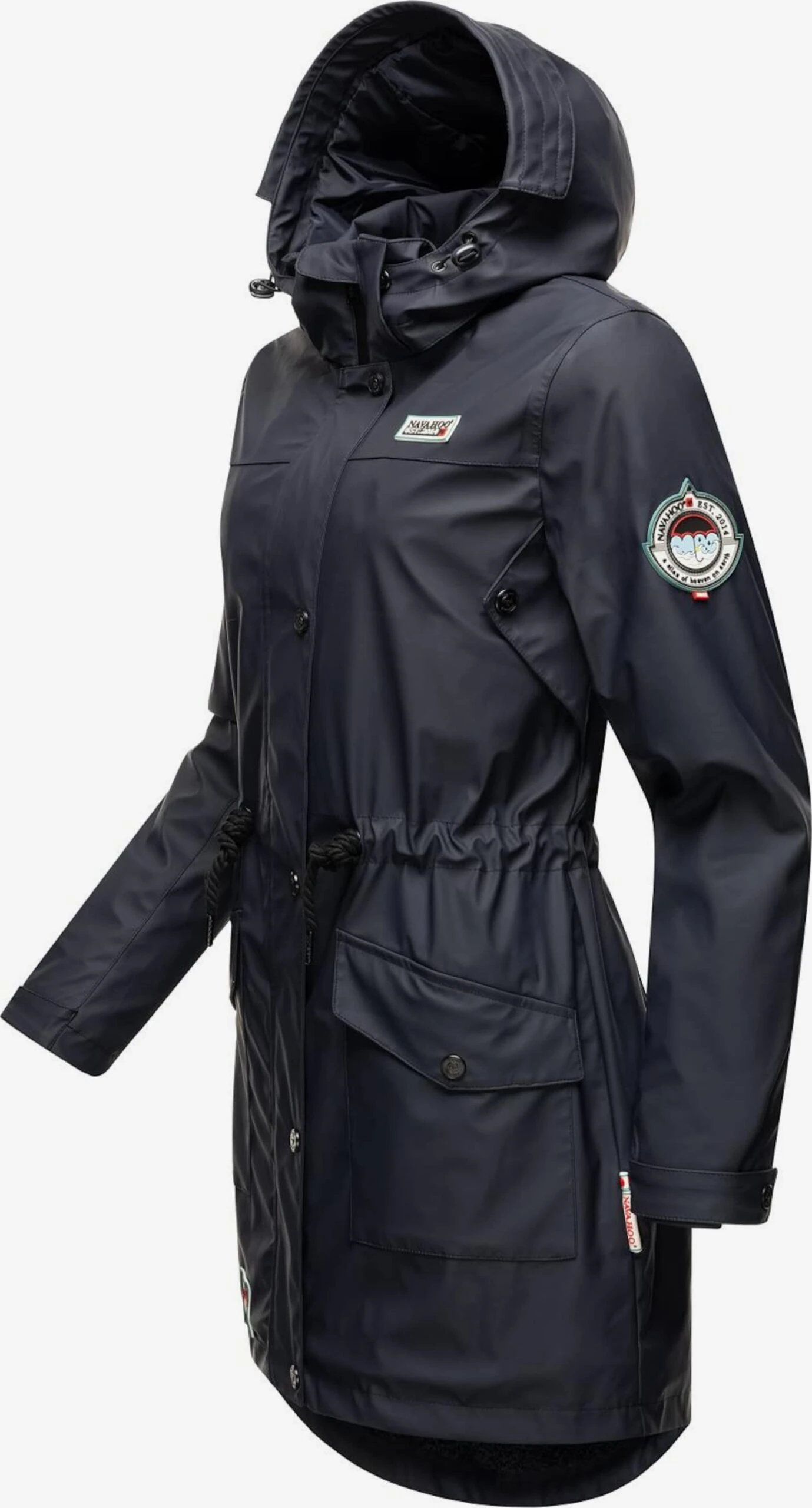 Navahoo Regenmantels Tussenmantel Deike Dames Navy 2 Navahoo Regenmantels Tussenmantel Deike Dames Navy - Afbeelding 2