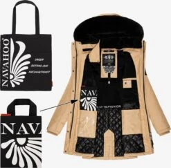 Navahoo Outdoor Jassen Functionele Jas Tinis Dames Beige -Navahoo 8c9ed9513c8fa712871604aee23a5746