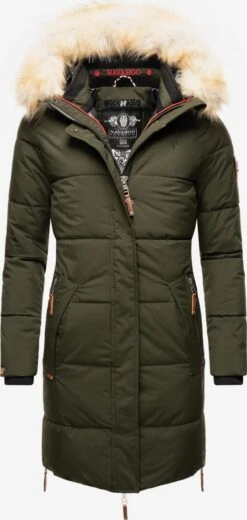 Navahoo Wintermantels Wintermantel Halina Dames Olijfgroen